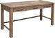 International Furniture Direct Natural Parota Brown Cappuccino Desk-0