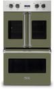 Viking® 7 Series 30" Cypress Green Professional Built In Double Electric French Door Wall Oven-0