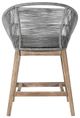 Armen Living Tutti Frutti Aged Teak/Gray Fabric/Rope/Wood Outdoor Counter Stool-5