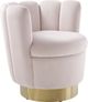 TOV Furniture Yad Blush Velvet Swivel Chair-0