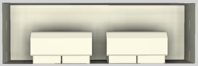 Vent-A-Hood® 66" Biscuit Contemporary Wall Mounted Range Hood-3