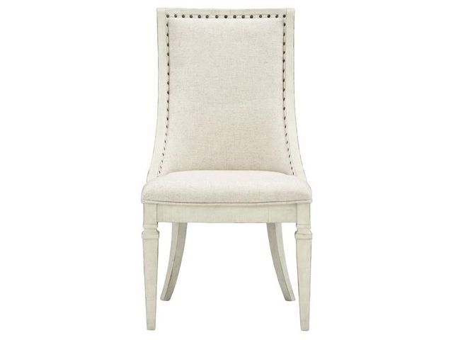 Magnussen Home® Newport 2-Piece Alabaster Dining Arm Chairs with Upholstered Seat and Back Set-1