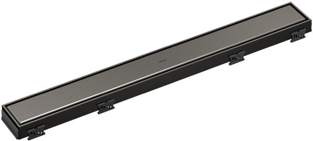 Delta Black Stainless 24" Reversible Linear Shower Drain Trim-0