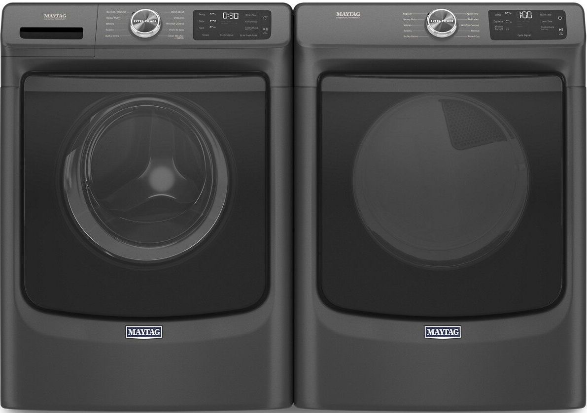 Maytag Front Load Pair (MHW5630MBK-YMED5630MBK) - Black Maytag Front Load Pair (MHW5630MBK-YMED5630MBK) - Black