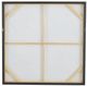 A & B Home Gold/Gray/White Wanda Hand Painting Wall Art-3