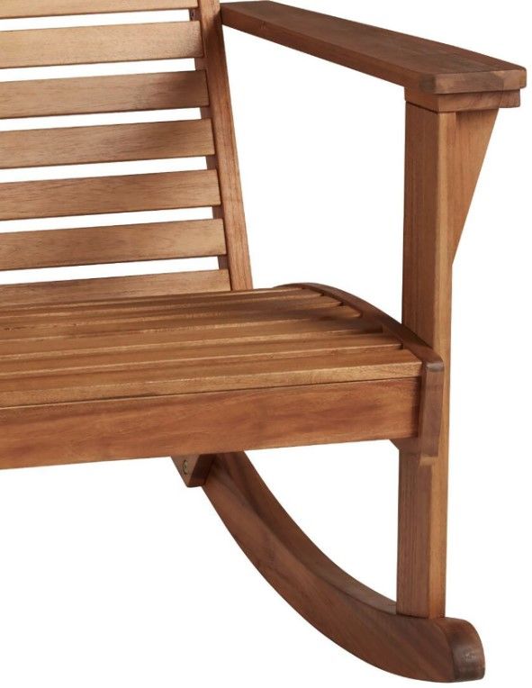 Linon Kaiko Natural Wooden Rocking Chair-1