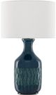 Currey & Company Samba Ocean Blue/Off-White Table Lamp-1