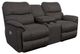 La-Z-Boy® Trouper Walnut Leather Power Reclining Loveseat with Console and Headrest-0