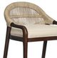 Century® Curate Brass/Flax Low Back Bar Stool-2