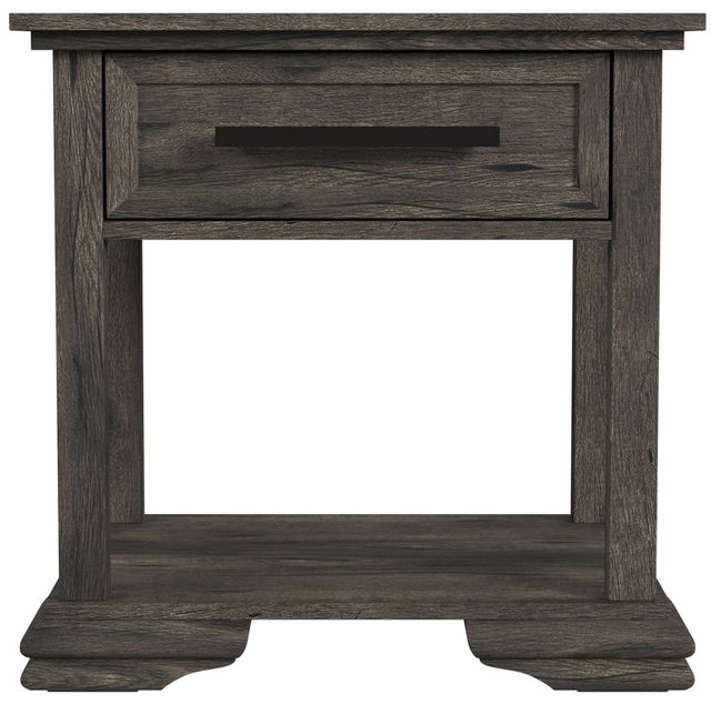 Elements International Park Ridge Charcoal End Table-3