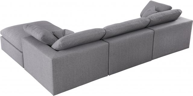 Meridian Furniture Serene 4-Piece Grey Modular Sectional-3