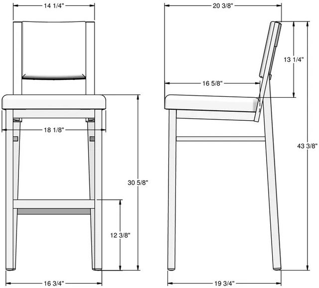 Amisco Customizable Payton Upholstered Bar Stool-3