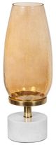 A & B Home Clear/Gold Hurricane Candle Holder-0