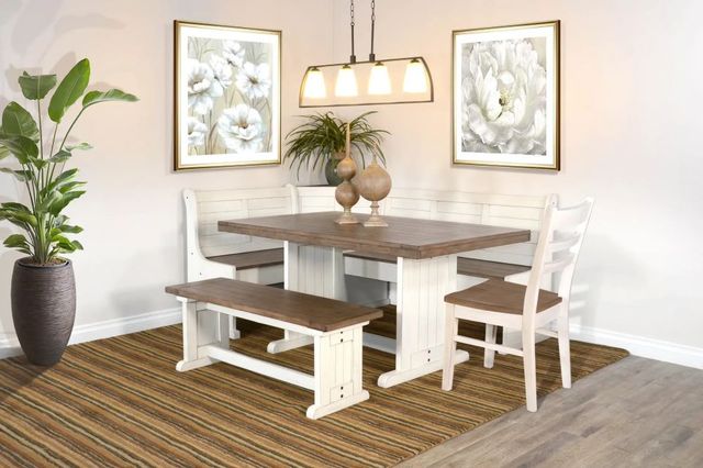 Sunny Designs™ Pasadena Buckskin/Marble White Ladderback Chair-1