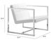 Zuo® Carbon White Chair-4