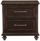 Mazin Furniture Cardano Driftwood Charcoal Nightstand-0
