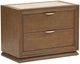 Michael Amini® Portrait Sienna Brown 2-Drawer Nightstand-0