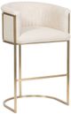 Vanguard® Furniture Vanguard Skye Jake Ivory/Satin Brass Bar Stool-0