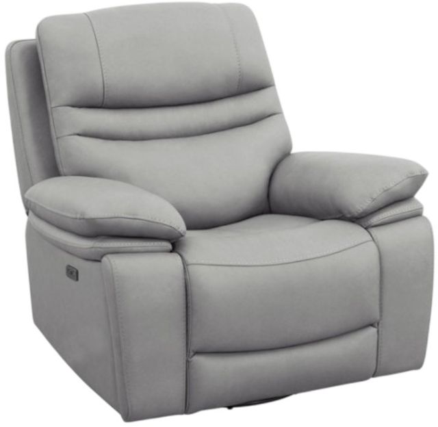 American Wholesale Furniture Oslo Pewter Swivel Manual Glider Recliner-0