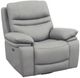 American Wholesale Furniture Oslo Pewter Swivel Manual Glider Recliner-0