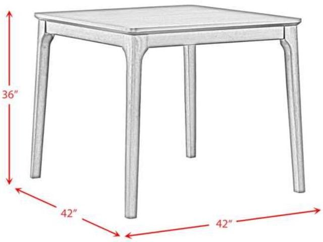 Elements International Garcia 5-Piece Black Dining Set-3