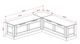 Linon Norah Natural/White Breakfast Nook-2