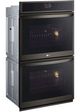 LG 30” PrintProof® Black Stainless Steel Built In Double Electric Wall Oven-3