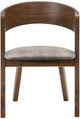 Armen Living Jackie Walnut Dining Accent Chairs-2