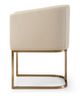 VIG Furniture Modrest Beige/Brass Dining Chair-3