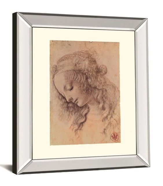 Classy Art Testa Di Donna Di Profilo by Leonardo Da Vinci Wall Art-1