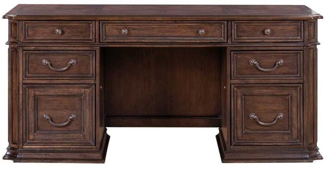 Liberty Furniture Provence Park Chateau Brown Junior Executive Credenza-2