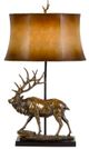 Cal® Lighting & Accessories Deer Antique Bronze Table Lamp-0