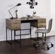 ACME Furniture Desirre Black/Rustic Oak Writing Desk with USB Port-1