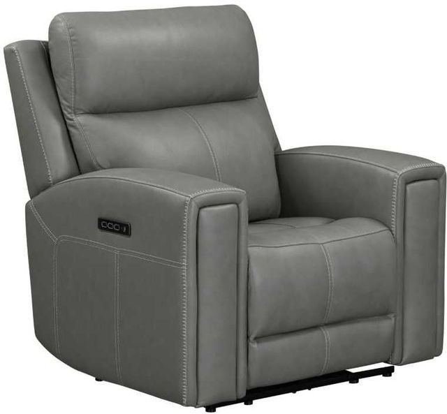 Liberty Furniture Camden Aline Light Gray Leather Power Recliner-0