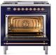 Ilve® Nostalgie II Series 36" Midnight Blue Pro Style Dual Fuel Range-1