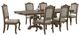 Elements International Madison Park 7-Piece Beige/Walnut Dining Set -0