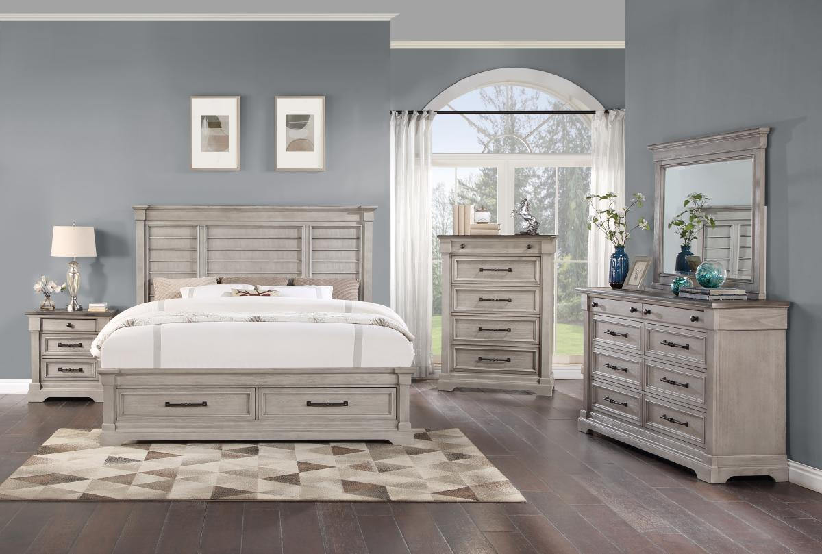 Holland House Furniture Woodbridge Shutter Panel Storage Bed - Thumbnail 2