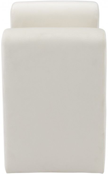 Meridian Furniture Sloan Cream Upholstered Bench-2