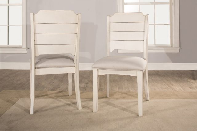 HH2 Home Clarion 5-Piece Two-Tone Round Drop Leaf Dining Set with Side Chairs-3