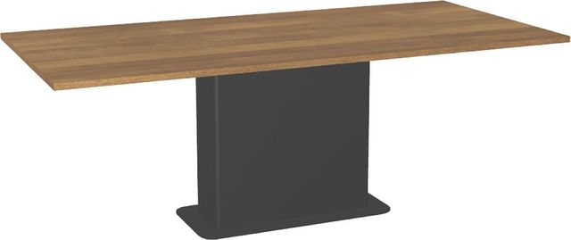 Amisco Customizable Lucarelli 84" Rectangular Dining Table with 1" Birch Veneer Top-0