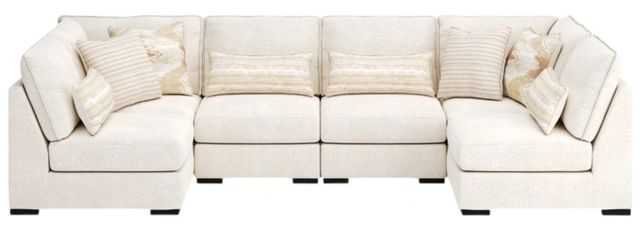 Benchcraft® Donelson Creek 6-Piece Vanilla U-Shape Sectional-0