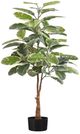 Monarch Specialties Inc. Green/Black 52" Artificial Potted Rubber Tree-0