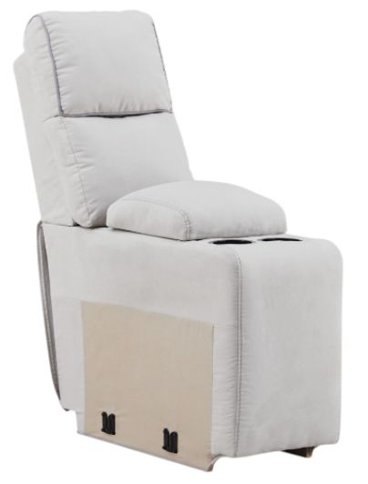 Signature Design by Ashley® Grafton Pike 7-Piece Ash/Pearl Power Reclining Curved Sectional with Storage Consoles-2
