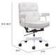 Zuo® Modern Smiths White Office Chair-4