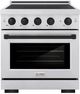 ZLINE Autograph Edition Paramount 30" Stainless Steel Pro Style Induction Range with Matte Black Accents-0