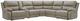 Signature Design by Ashley® Narwhal Place 6-Piece Pebble Curved Power Reclining Sectional with with Storage Console-0
