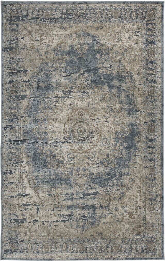 Signature Design by Ashley® South Blue/Tan 5'x7' Medium Area Rug-0