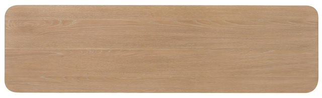 Hooker® Furniture Banyon Bay Desert Oak Console Table with Brushed Brass Support-3