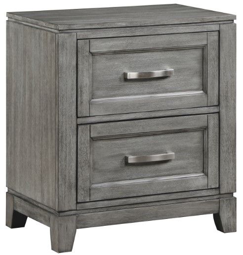 Homelegance® Garretson Gray Nightstand-0