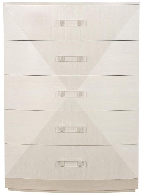 Bernhardt Axiom Linear Gray/White Tall Chest-2